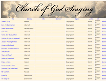 Tablet Screenshot of churchofgodsinging.com